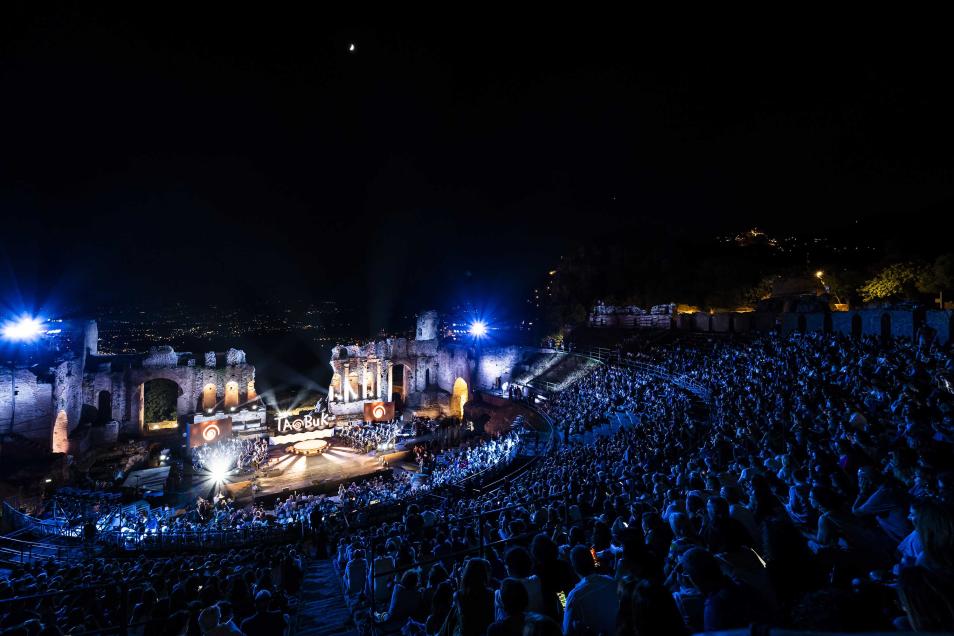 Una panoramica del Teatro Antico di Taormina